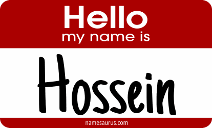 Hello my name is Hossein png download