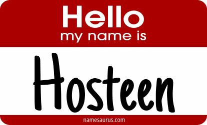 Hello my name is Hosteen png download