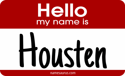 Hello my name is Housten png download