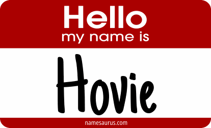 Hello my name is Hovie png download