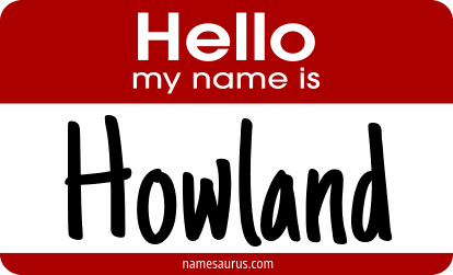 Hello my name is Howland png download