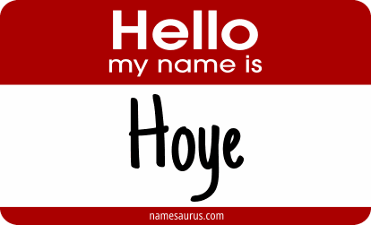 Hello my name is Hoye png download
