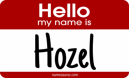 Hello my name is Hozel png download