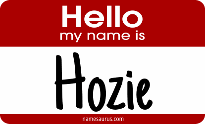 Hello my name is Hozie png download