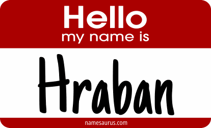 Hello my name is Hraban png download