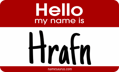 Hello my name is Hrafn png download