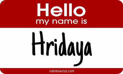 Hello my name is Hridaya png download