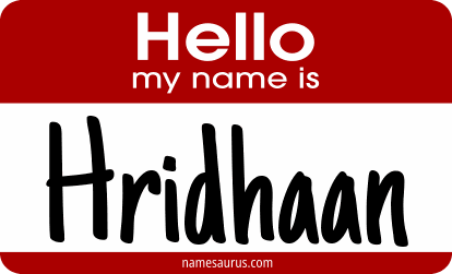 Hello my name is Hridhaan png download