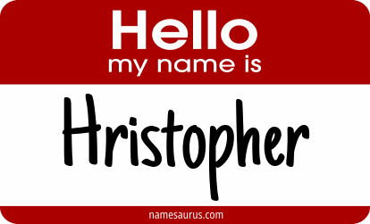 Hello my name is Hristopher png download