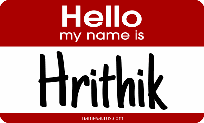 Hello my name is Hrithik png download