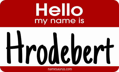 Hello my name is Hrodebert png download