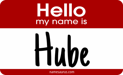 Hello my name is Hube png download