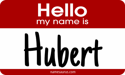 Hello my name is Hubert png download