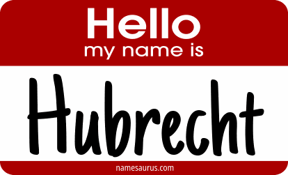Hello my name is Hubrecht png download