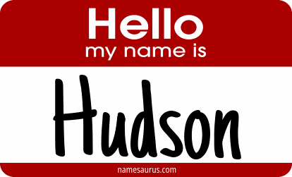 Hello my name is Hudson png download