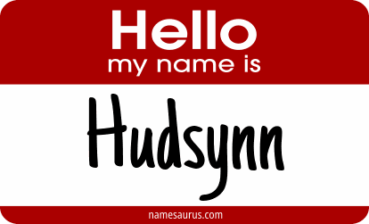 Hello my name is Hudsynn png download