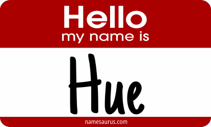 Hello my name is Hue png download
