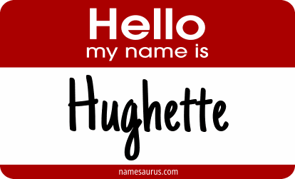 Hello my name is Hughette png download