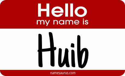 Hello my name is Huib png download