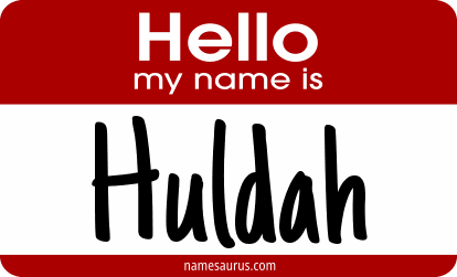 Hello my name is Huldah png download