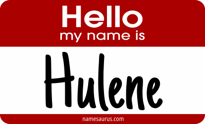 Hello my name is Hulene png download