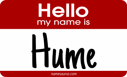 Hello my name is Hume png download