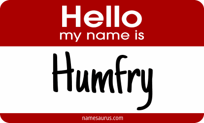 Hello my name is Humfry png download