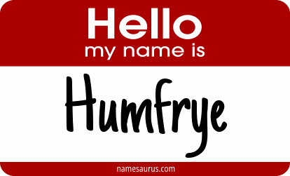 Hello my name is Humfrye png download