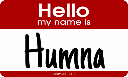 Hello my name is Humna png download