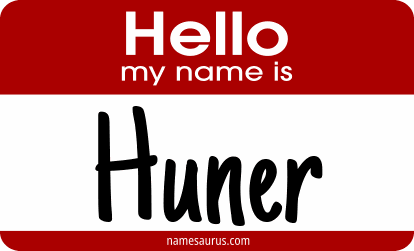 Hello my name is Huner png download
