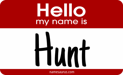 Hello my name is Hunt png download