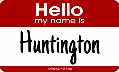 Hello my name is Huntington png download