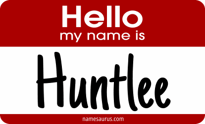 Hello my name is Huntlee png download