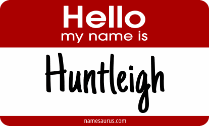 Hello my name is Huntleigh png download