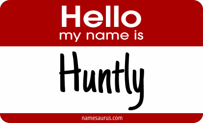 Hello my name is Huntly png download
