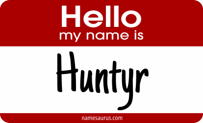 Hello my name is Huntyr png download