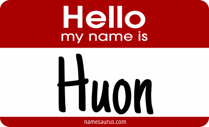 Hello my name is Huon png download