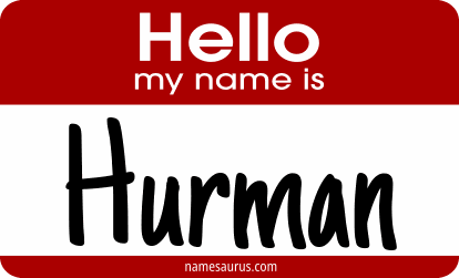 Hello my name is Hurman png download