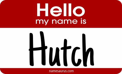 Hello my name is Hutch png download