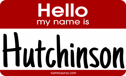 Hello my name is Hutchinson png download