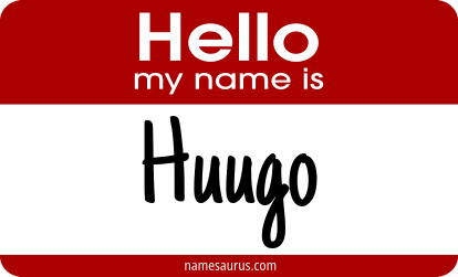 Hello my name is Huugo png download