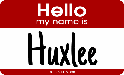 Hello my name is Huxlee png download