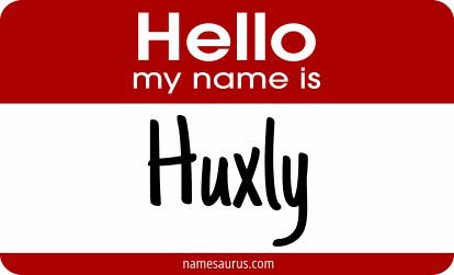 Hello my name is Huxly png download