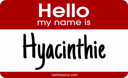 Hello my name is Hyacinthie png download