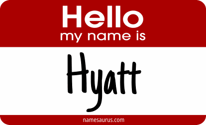 Hello my name is Hyatt png download