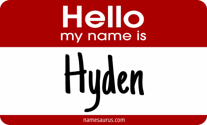 Hello my name is Hyden png download