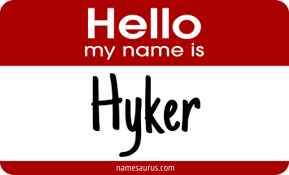 Hello my name is Hyker png download
