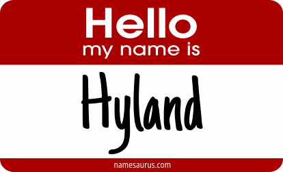 Hello my name is Hyland png download