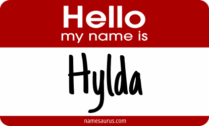 Hello my name is Hylda png download