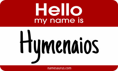 Hello my name is Hymenaios png download